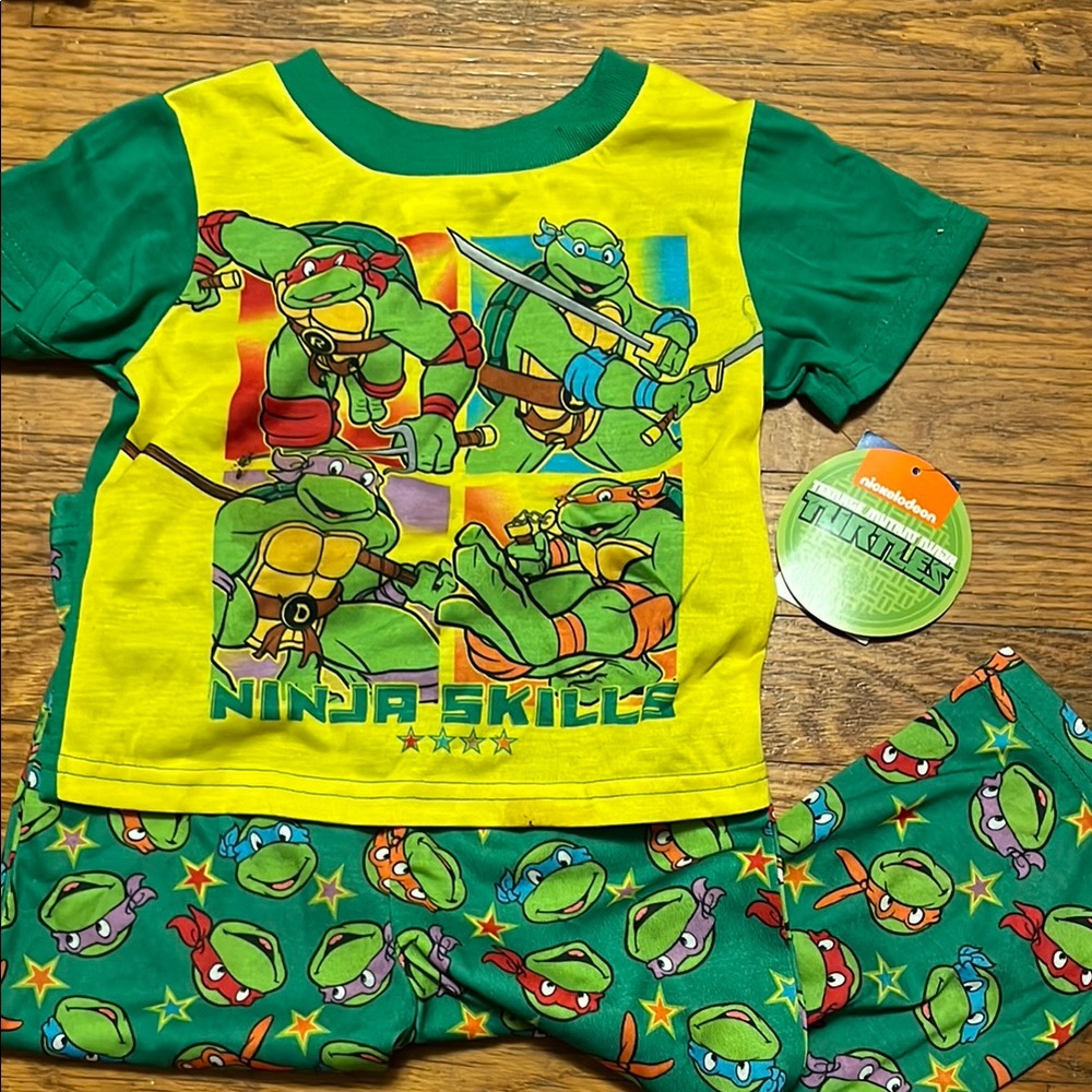 Green and Yellow Kids Pajamas
